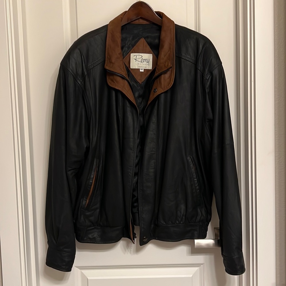 Remy bomber leather jacket